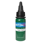 1oz tattoo ink bottle of Dragon Green by Intenze