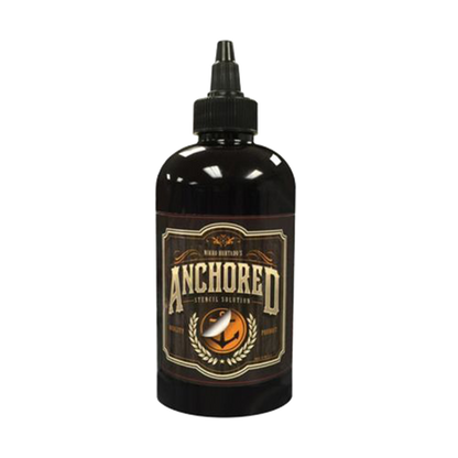 8 Ounce bottle of Anchored Tattoo Stencil Solution