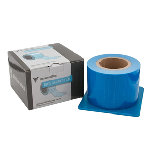 Blue Barrier Tattoo Film box next to the roll