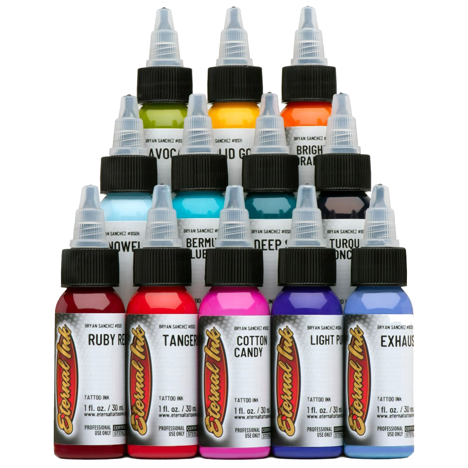 Bryan Sanchez Watercolour tattoo ink set by Eternal Ink