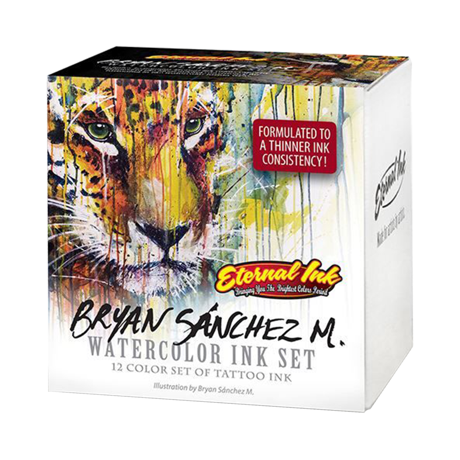 Packaging for Bryan Sanchez Watercolour tattoo ink set