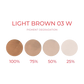 Pigment degradation of Cheyenne Artyst Pigment Light Brown 03 W