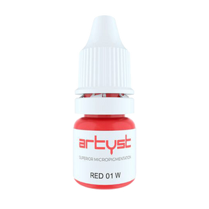 10ml bottle of Cheyenne Artyst Pigment Lips Red 01 W