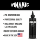 Banner promoting Dynamic Blkout Tattoo Ink Bottle