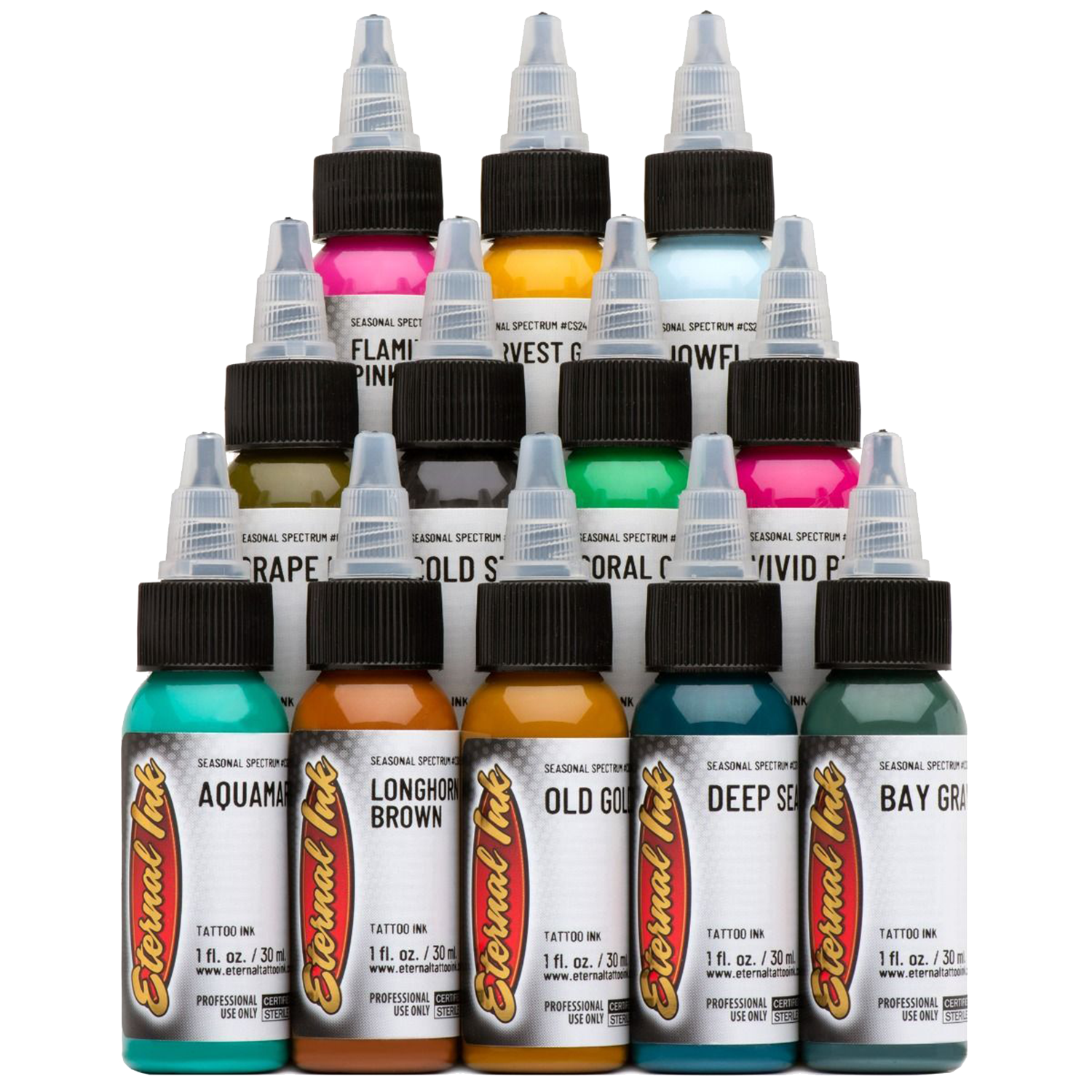 Seasonal Spectrum tattoo ink set by Eternal Ink