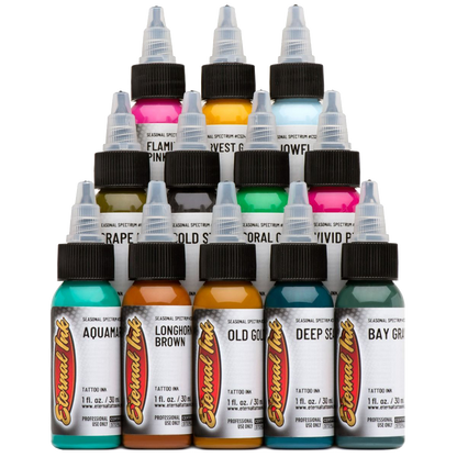 Seasonal Spectrum tattoo ink set by Eternal Ink