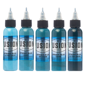 Opaque Blue tattoo ink bottles for Fusion's Ink Set