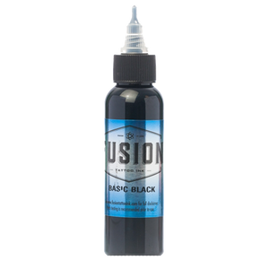 Basic Black tattoo ink bottle by Fusion