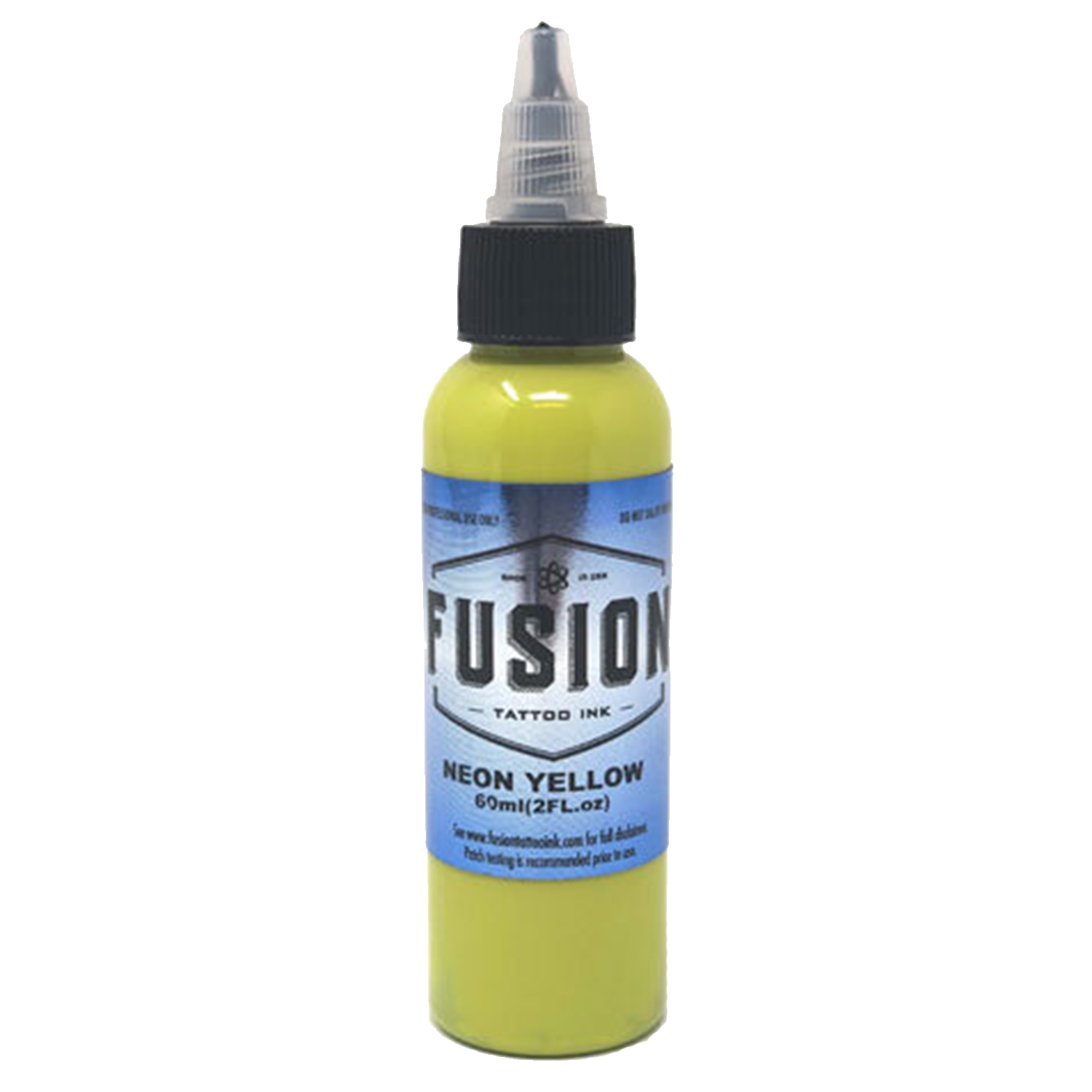 Neon Yellow tattoo ink bottle by Fusion