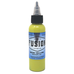 Neon Yellow tattoo ink bottle by Fusion