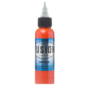 Orange tattoo ink bottle by Fusion