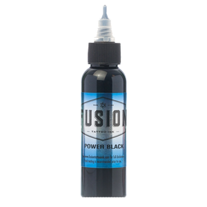 Power Black tattoo ink bottle by Fusion