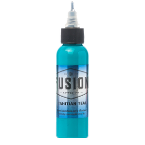 Tahitian Teal tattoo ink bottle by Fusion