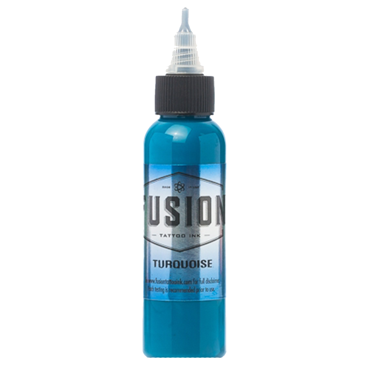 Turquoise tattoo ink bottle by Fusion