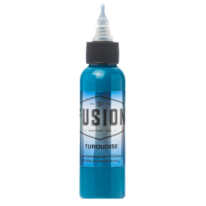 Turquoise tattoo ink bottle by Fusion