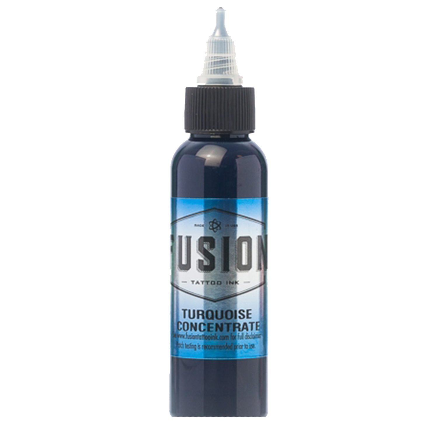 Turquoise Concentrate tattoo ink bottle by Fusion