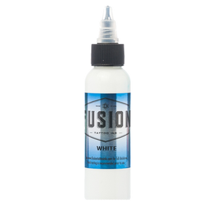 White tattoo ink bottle by Fusion