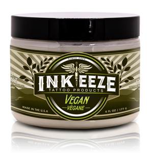 Tub of Vegan Tattoo Ointment by INK-EEZE