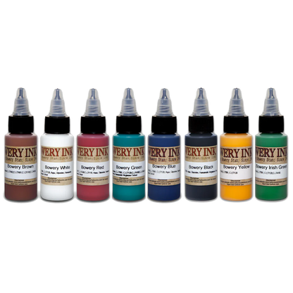 1oz tattoo ink set of Bowery by Intenze