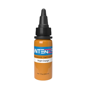 1oz bottle of Intenze's Bright Orange tattoo ink