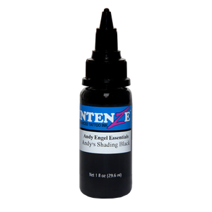 1oz tattoo ink bottle of Andy Engel Shading Black by Intenze