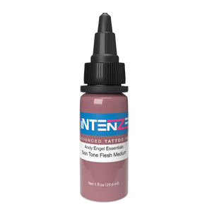 1oz tattoo ink bottle of Andy Engel Skin Tone Medium by Intenze