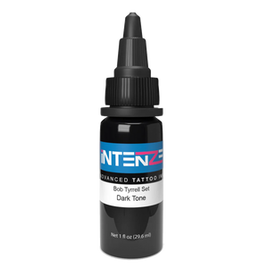 1oz tattoo ink bottle of Intenze Bob Tyrrell Dark Tone