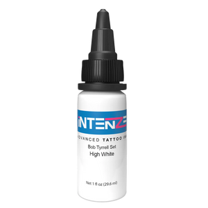 1oz tattoo ink bottle of Intenze Bob Tyrrell High White