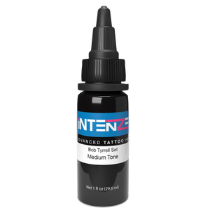 1oz tattoo ink bottle of Intenze's Bob Tyrrell Medium Tone