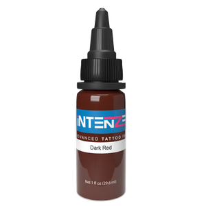 1oz tattoo ink bottle of Dark Red by Intenze