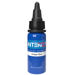 1oz tattoo ink bottle of Dodger Blue by Intenze