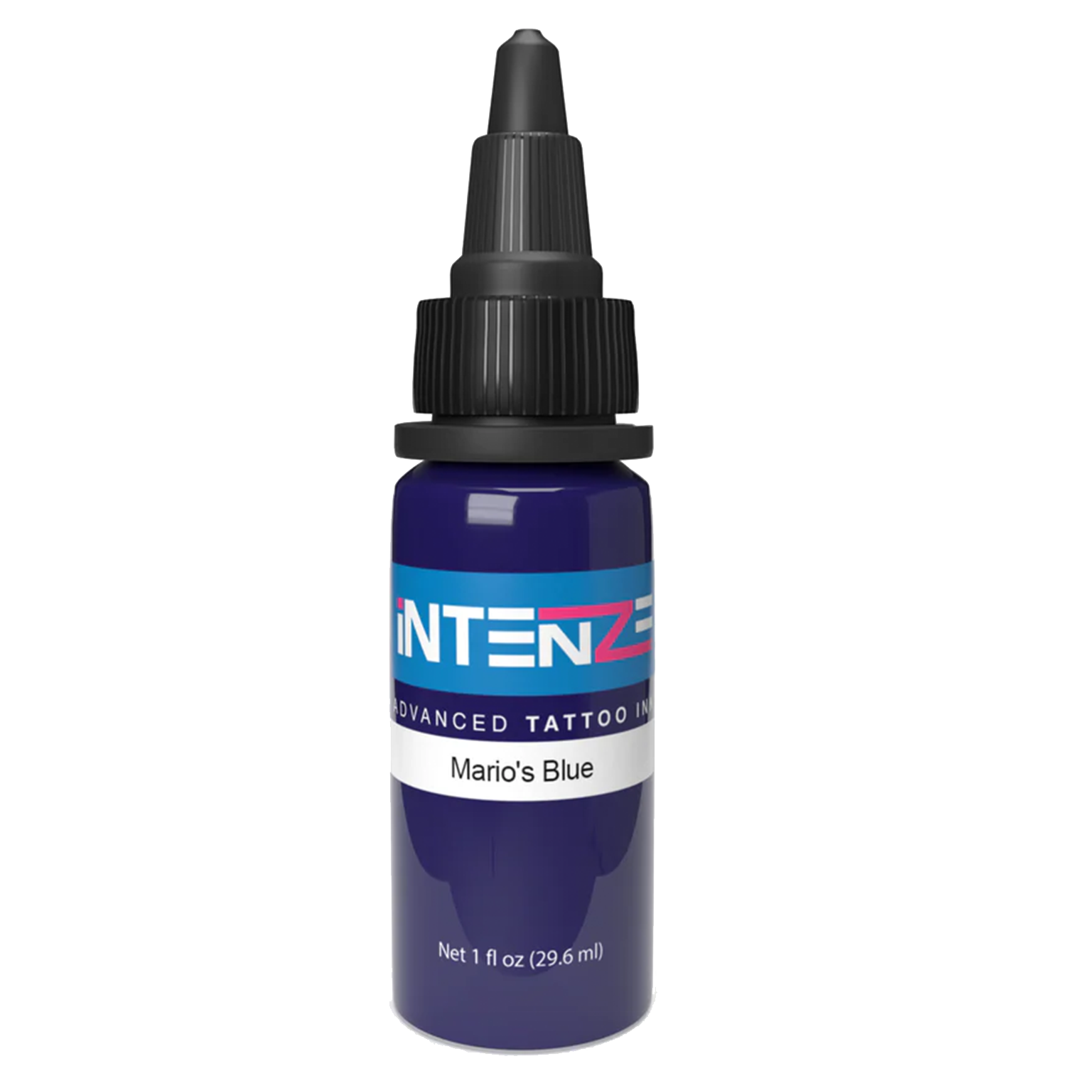 1oz tattoo ink bottle of Mario's Blue by Intenze