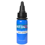 1oz tattoo ink bottle of Mario's Light Blue by Intenze