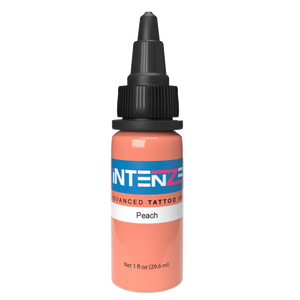 1oz tattoo ink bottle of Peach by Intenze