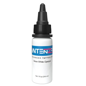 1oz tattoo ink bottle of Snow White Opaque by Intenze