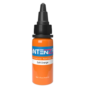 1oz tattoo ink bottle of Soft Orange by Intenze