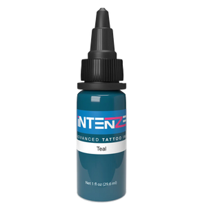 1oz tattoo ink bottle of Teal by Intenze