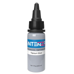 1oz tattoo ink bottle of Titanium Silver by Intenze