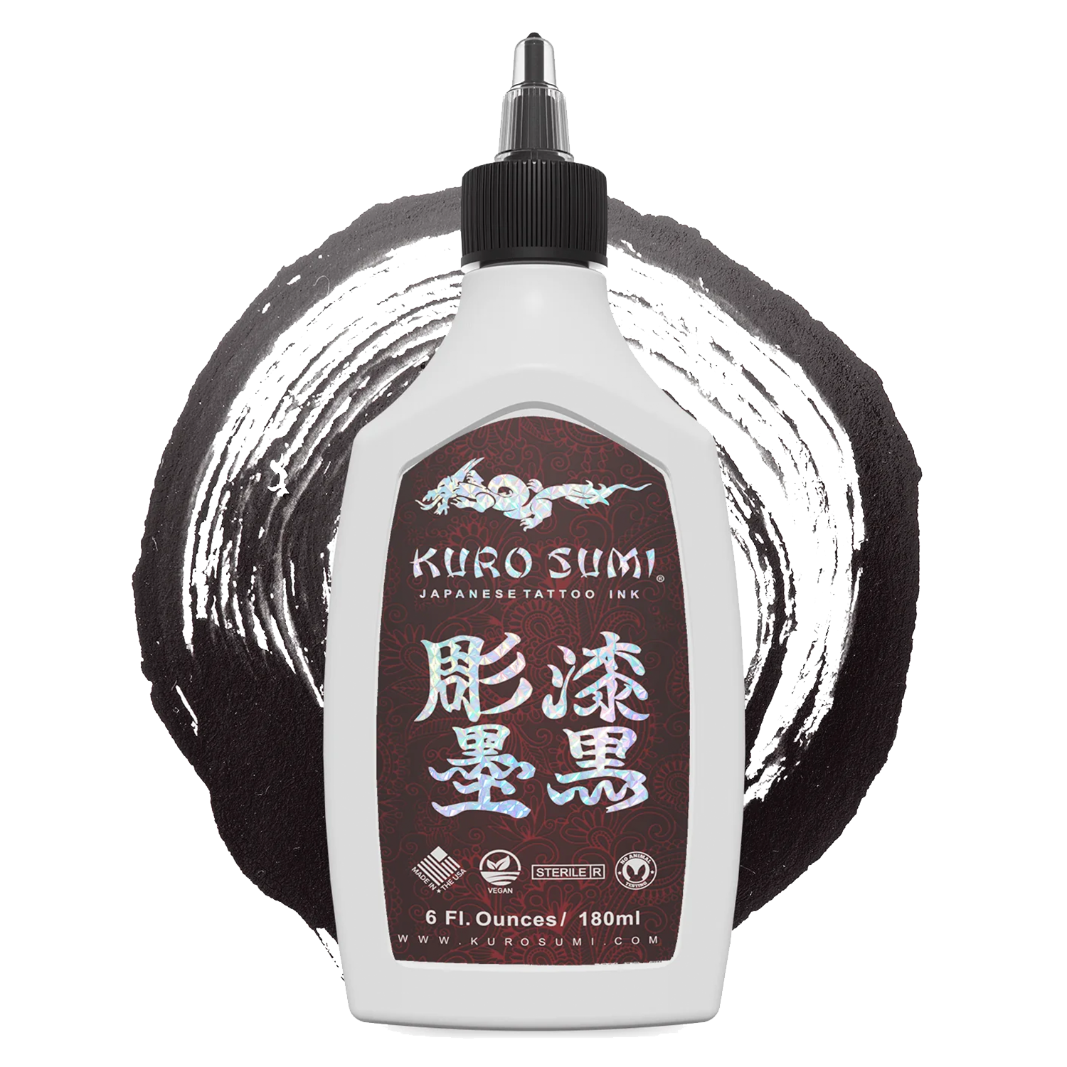 6oz tattoo ink bottle of Kuro Sumi Bronze Shading 