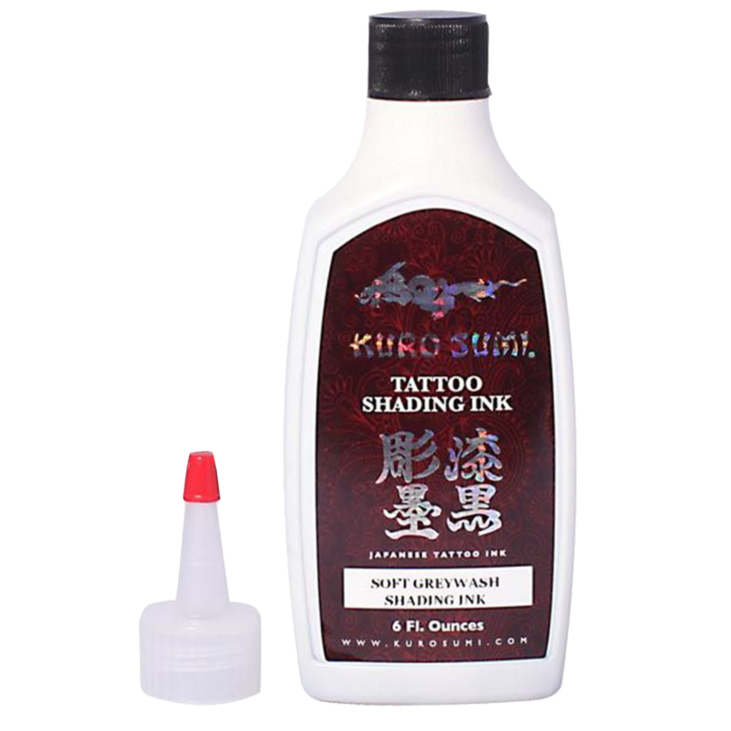 Soft Greywash 6oz tattoo ink bottle by Kuro Sumi