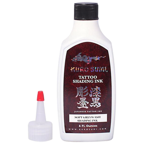 Soft Greywash 6oz tattoo ink bottle by Kuro Sumi