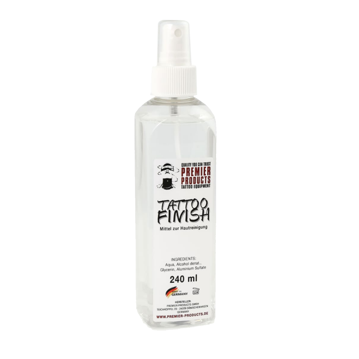 240ml bottle of tattoo finish by Premier Products