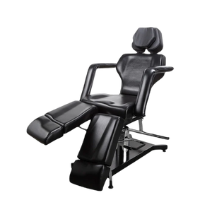 Main view of black TATSoul 570 tattoo client chair