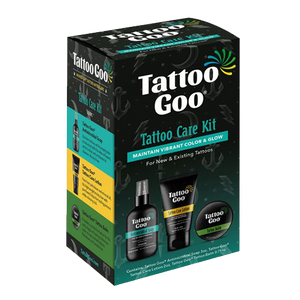 A complete aftercare kit by Tattoo Goo