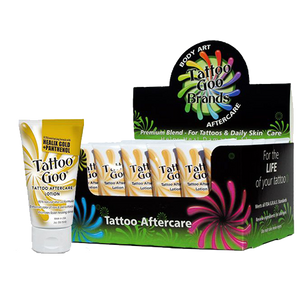 24-pack of lotion aftercare in a box by Tattoo Goo