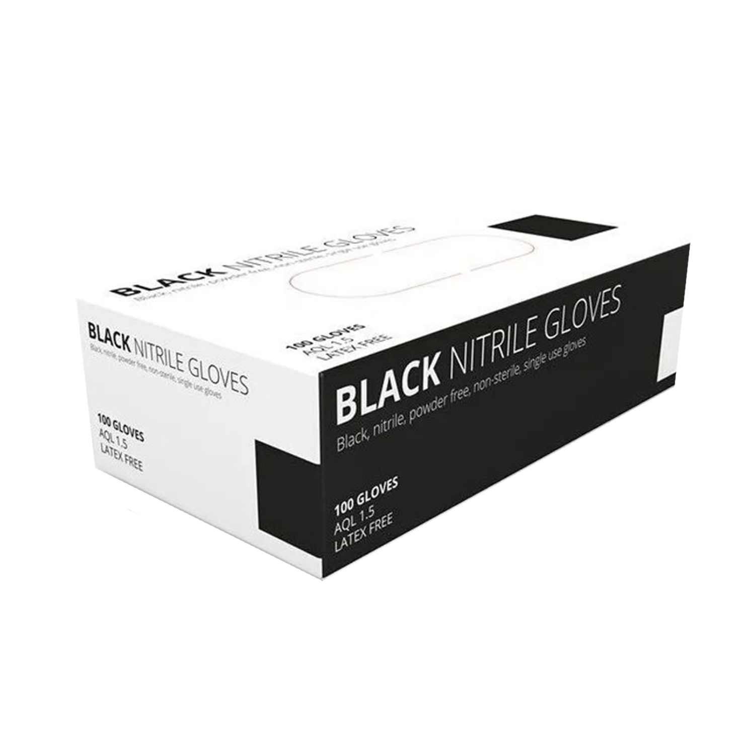 Box of Black Nitrile Gloves by Unigloves