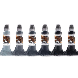 Pancho Pastel Grey Tattoo Ink Set by World Famous