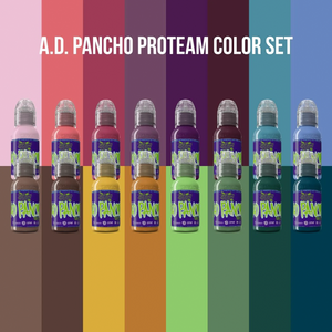 Proteam Colour Tattoo Ink Set by World Famous