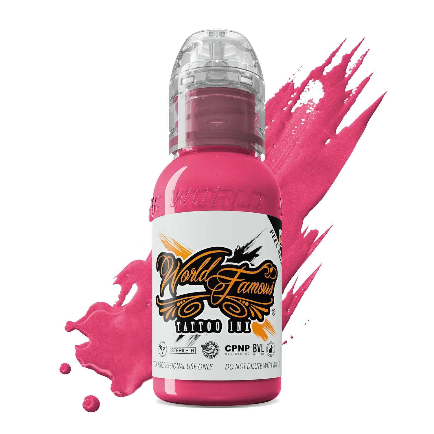 Bali Pink 1oz bottle by World Famous Tattoo Ink