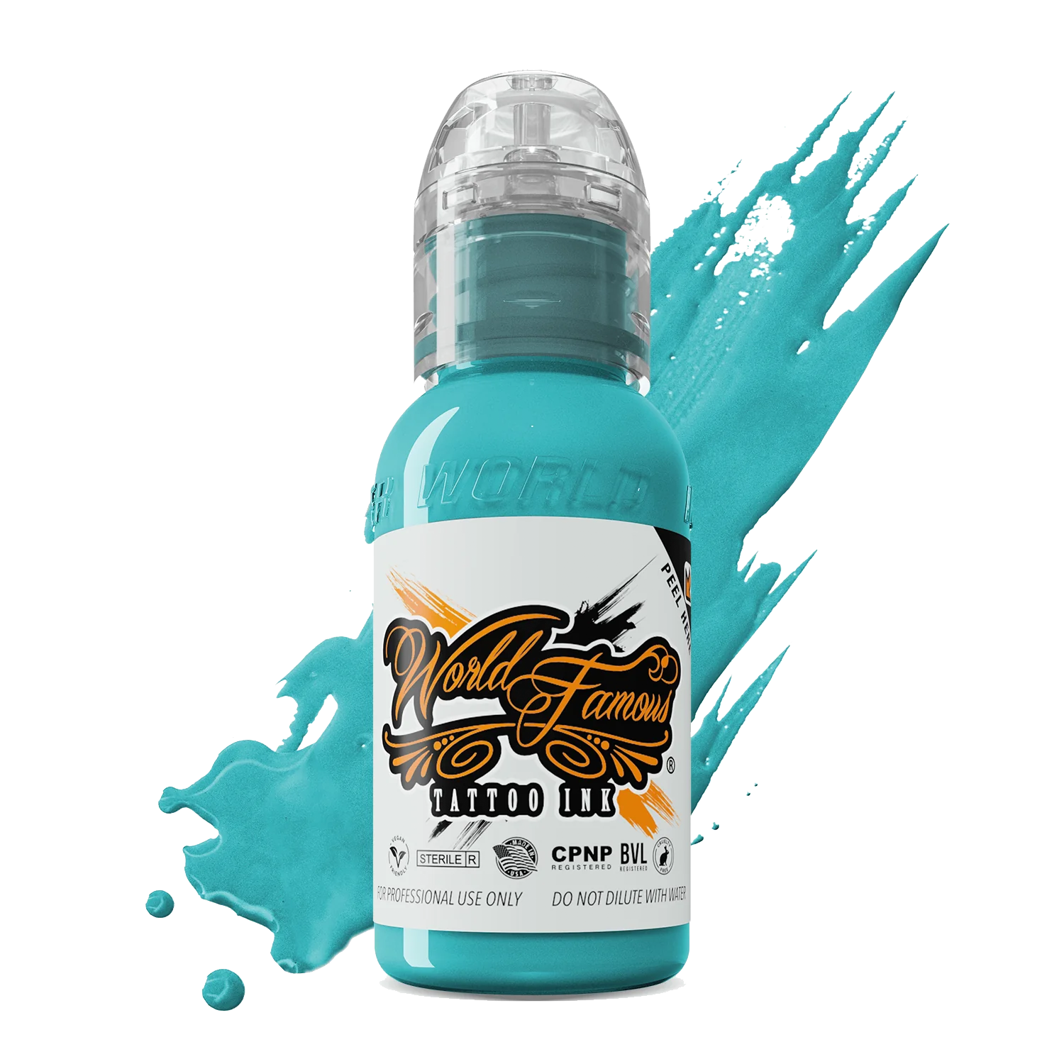 Barrier Reef Blue 1oz bottle by World Famous Tattoo Ink